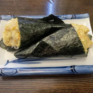 a plate of food on a table