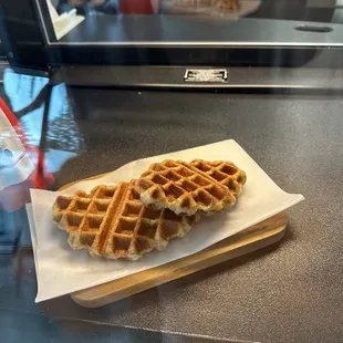waffles, food