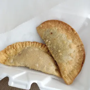 Chicken and beef empanada