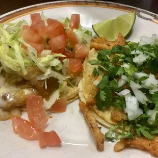 Chile Relleno Taco &amp; Fish Taco