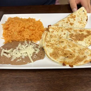 Steak quesadilla entree