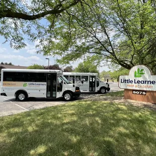 Our new sign and buses!
