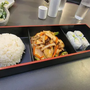 Teriyaki bento plate