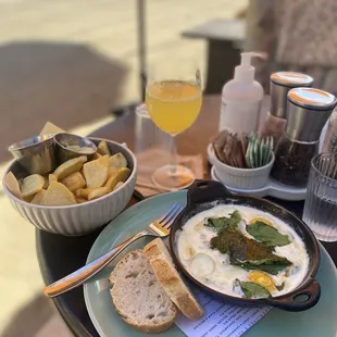 a plate of food on a table