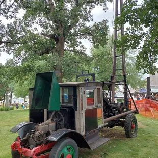 Old well drilling rig