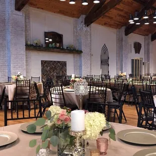 The venue, almost completely decorated