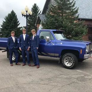 In front of the reception hall