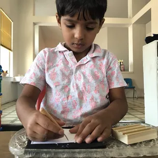 Montessori work cycle: Language