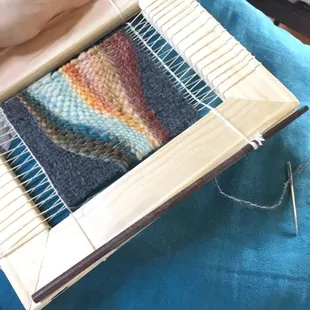 First tapestry weaving project! Great workshop by the talented Michelle K. Amos at the Little Loomhouse