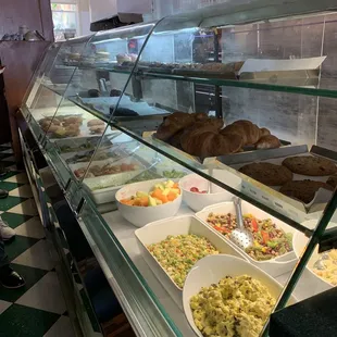 Salad and pastry window