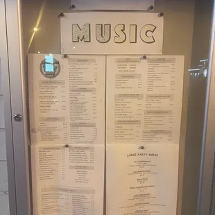 This is the menu outside the restaurant not sure if you could see it might need to zoom in