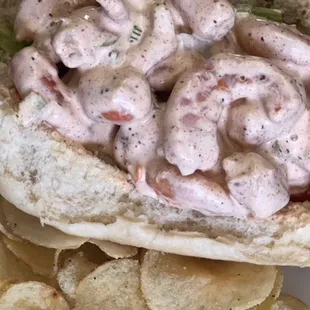 Shrimp Salad Sub on our Homemade Sub Roll