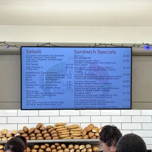 Salads &amp; Sandwich Specials Menu | 1/12/2025