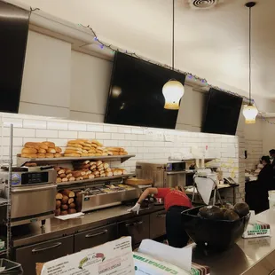 inside ordering area