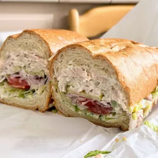 Seafood salad on sweet roll (Tues and Fri)