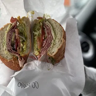 Little Lucca combo with everything on Dutch crunch
