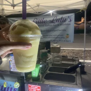 Passion fruit slushy