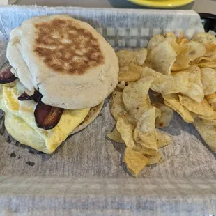 Classic bacon &amp; egg sandwich