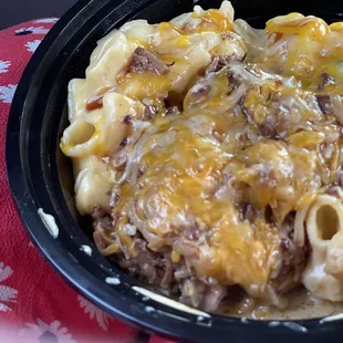 Macalicious - homemade cheesy Mac with brisket