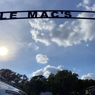 the entrance to little mac&apos;s smokehouse