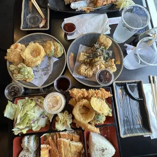 Agedashi Tofu and Vegetable Tempura Chicken Katsu Box