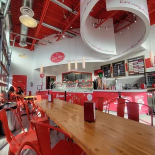 the interior of a restaurant