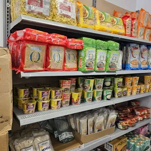 a variety of food items