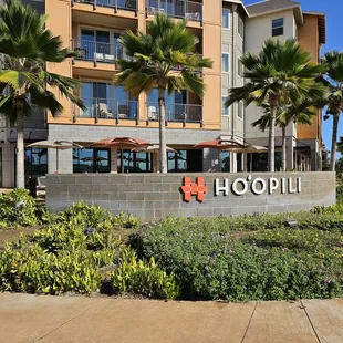 the front of the hotel