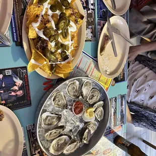 Oyster and nachos