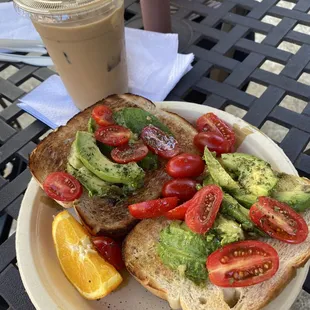 Beet Hummus Avocado Toast