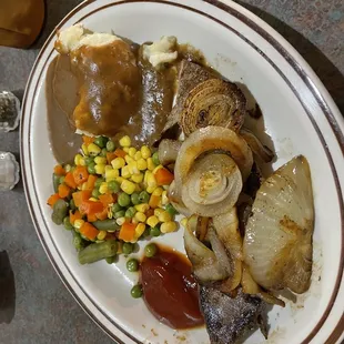 Liver and onions! Yum! Yum!