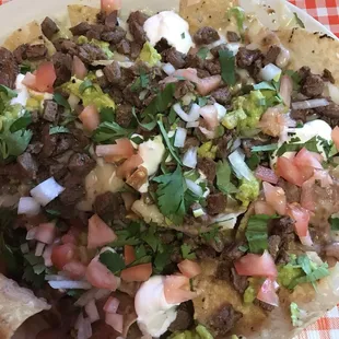 Best carne asada nachos I&apos;ve had since my childhood in San Diego. So good!!