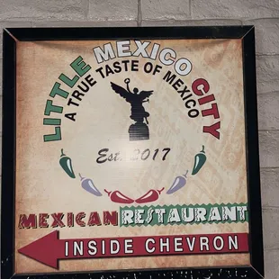 a mexican restaurant sign