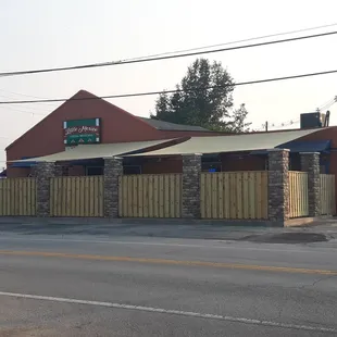 Little Mexico from a street view. They are in the process of adding an outdoor dining porch.