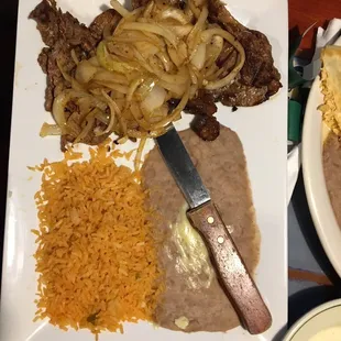 Carne Asada dinner.