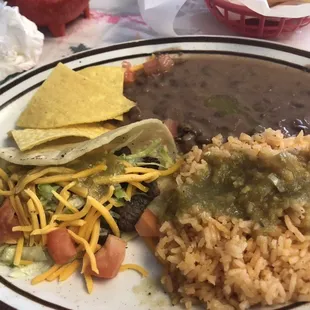 Taco platter (minus one...)