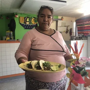 On the House? I couldn't.  Well.... (Very nice owner.)