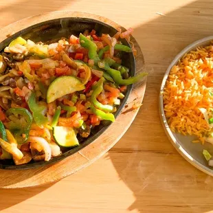 Veggie Fajitas with Sides