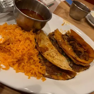 Quesabirra delicious  fat and juicy but needs to be crisp (no crisp)