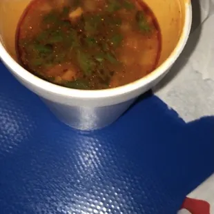 The dipping for the tacos so good