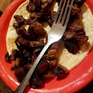 Carne asada taco