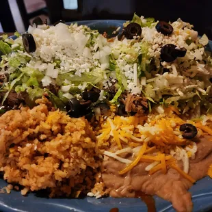 Flat enchilada dinner