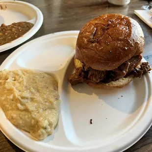 Chopped Brisket Sandwich