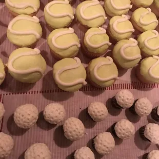 Retirement cupcakes for someone looking forward to more time on the court and course!