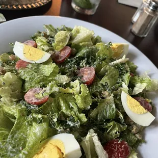 Crispy Harissa Chickpea Caesar Salad