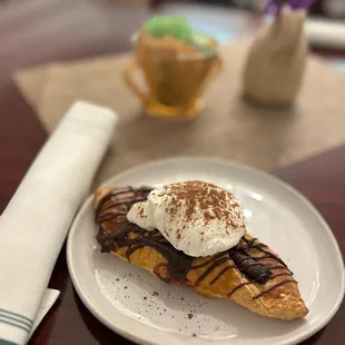 Chocolate hazelnut french puff pastry