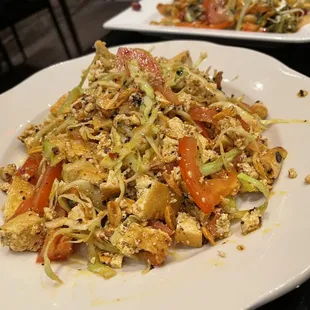 Fried tofu salad