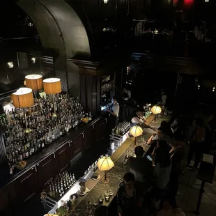 Another view of the bar from upstairs