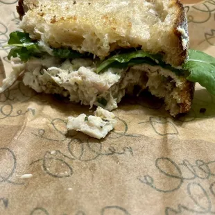 Lemon Caper Tuna Sandwich