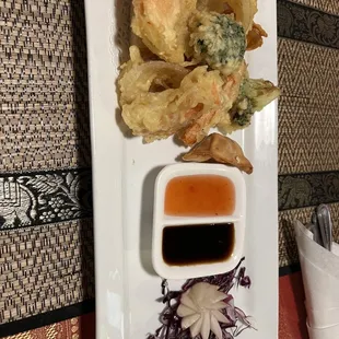 Appetizer sampler for two.